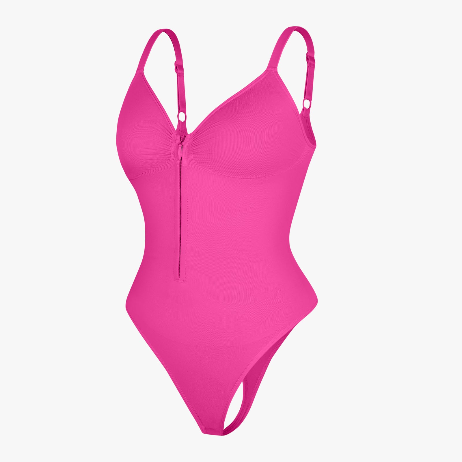 Plunge Sculpt Bodysuit - Pink