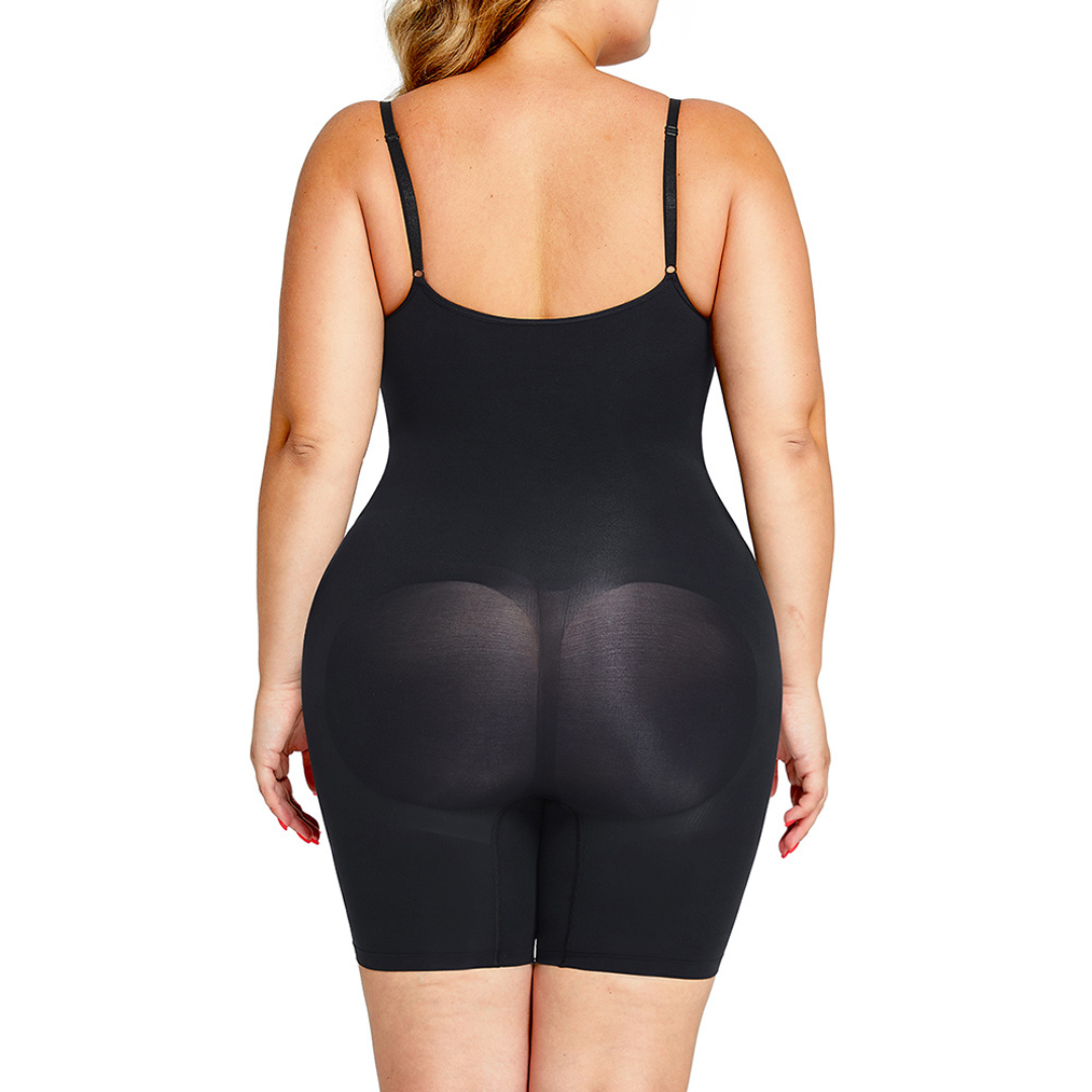 Seamless Overbust Bodysuit - Black