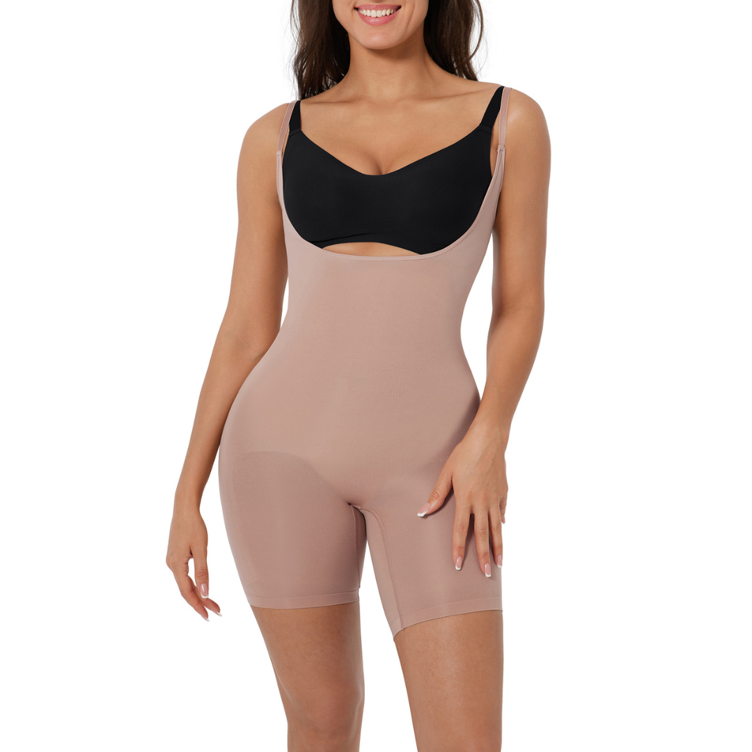 Seamless Bodysuit for Women Tummy Control Shapewear Underbust Full