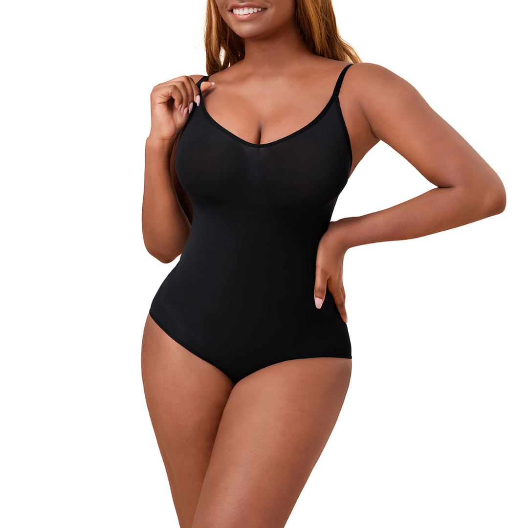 Seamless Brief Bodysuit - Black