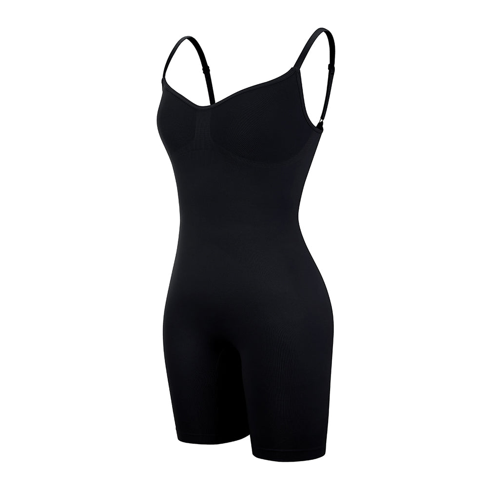 Seamless Overbust Bodysuit - Black