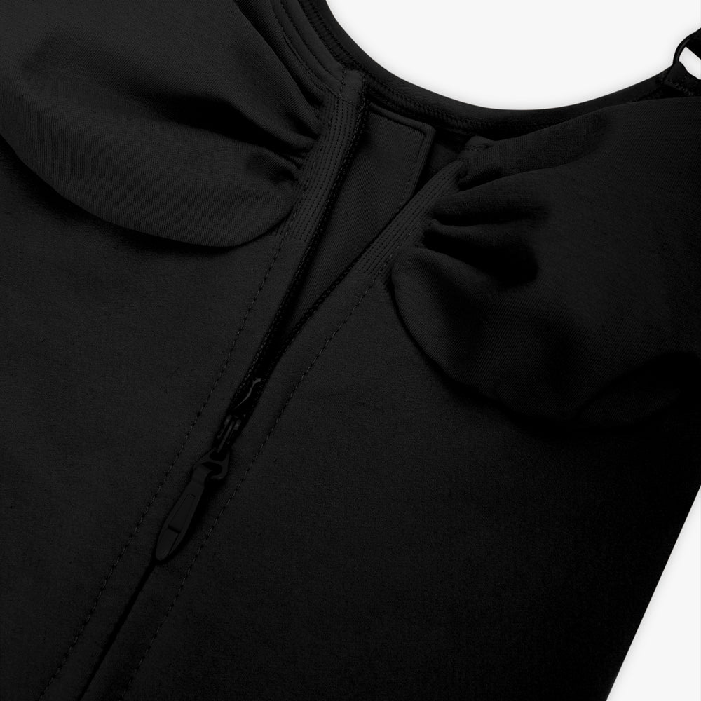 Plunge Sculpt Bodysuit - Black