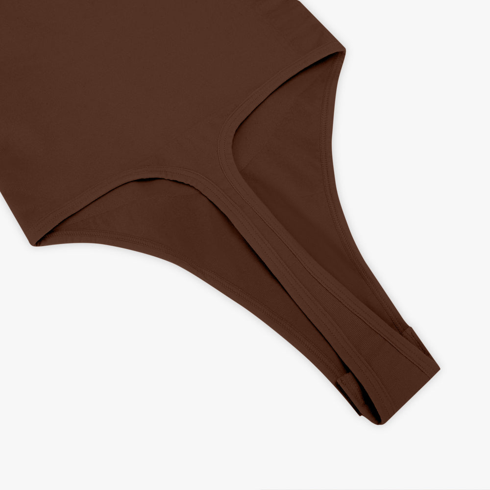 Plunge Sculpt Bodysuit - Cocoa