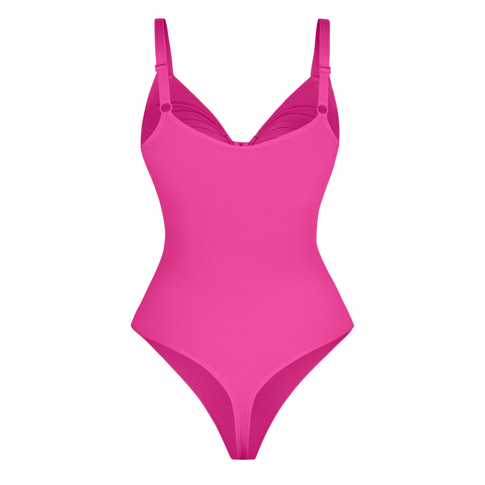 Plunge Sculpt Bodysuit - Pink