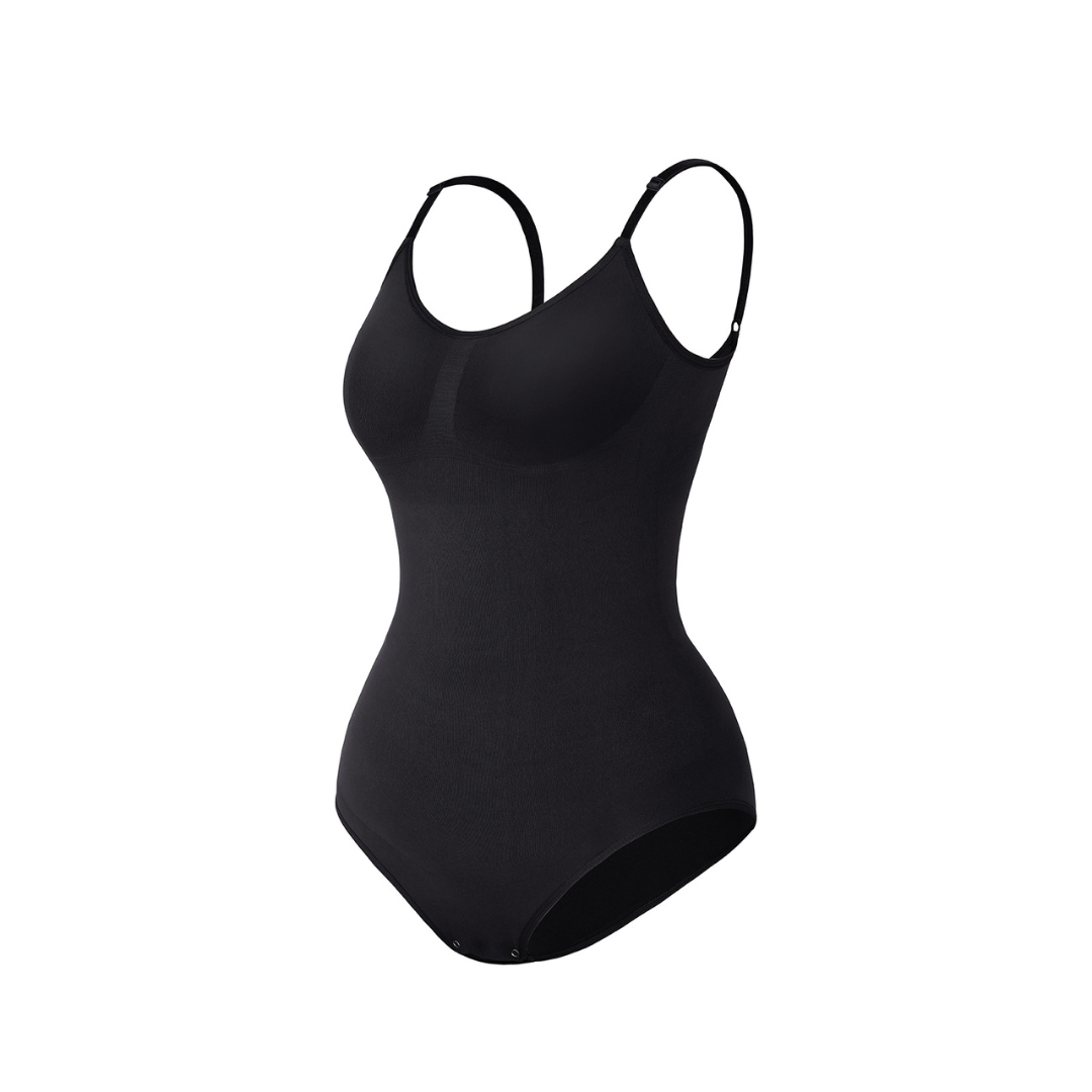Seamless Brief Bodysuit - Black