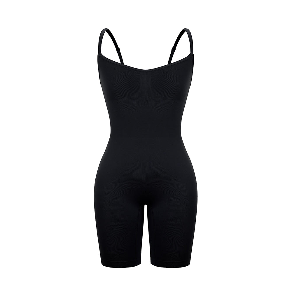 Seamless Overbust Bodysuit - Black